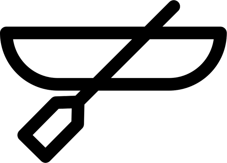 Canoe Silhouette PNG