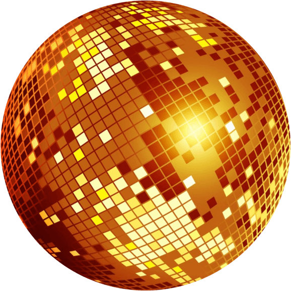 Gold Disco Ball PNG