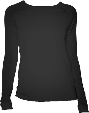 Long Sleeve Black PNG