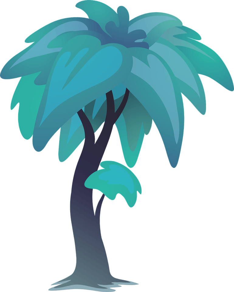 Vaporwave Palm Tree PNG
