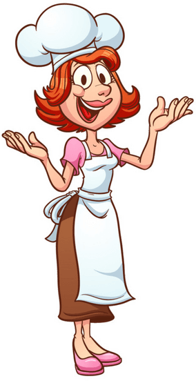 Cartoon Female Chef PNG
