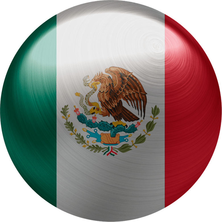 Mexico Flag Circle PNG
