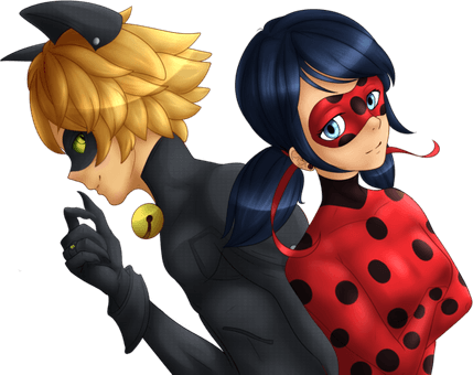 Cat Noir And Ladybug PNG