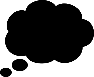 Thought Bubble White PNG