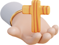 Hand With Cross PNG