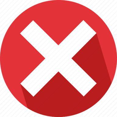 Red Circle X PNG
