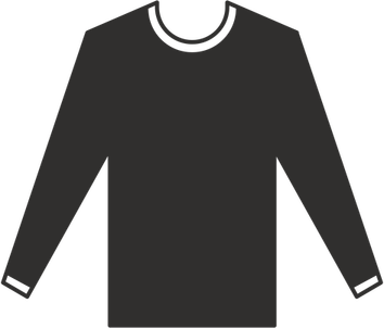 Long Sleeve Crew Neck T Shirt PNG