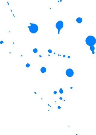 Blue Paint Splatter PNG