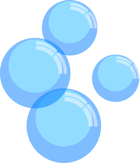 Blue Bubbles PNG