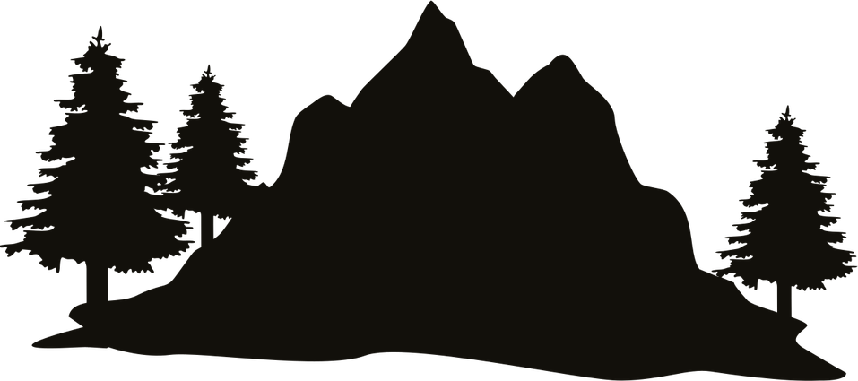 Mountain With Tree PNG