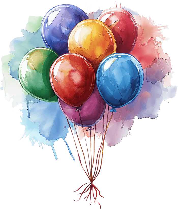 Watercolor Balloon PNG