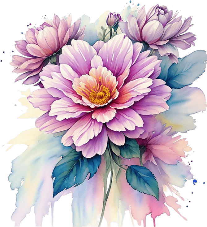 Painting Flower PNG