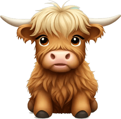 Cute Baby Cow PNG