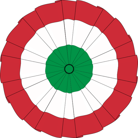 Italian Flag Circle PNG