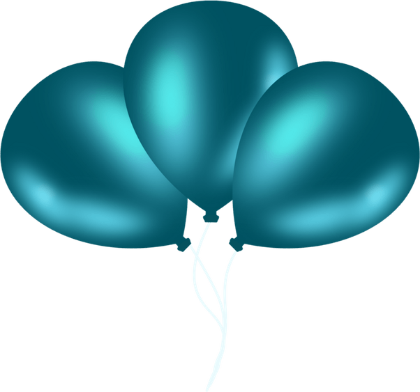 Teal Balloon PNG