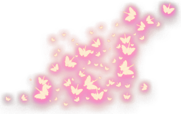 Light Glowing Butterfly PNG