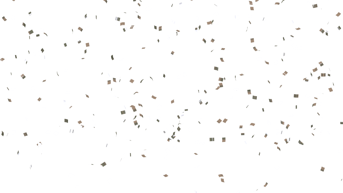 Silver Confetti PNG