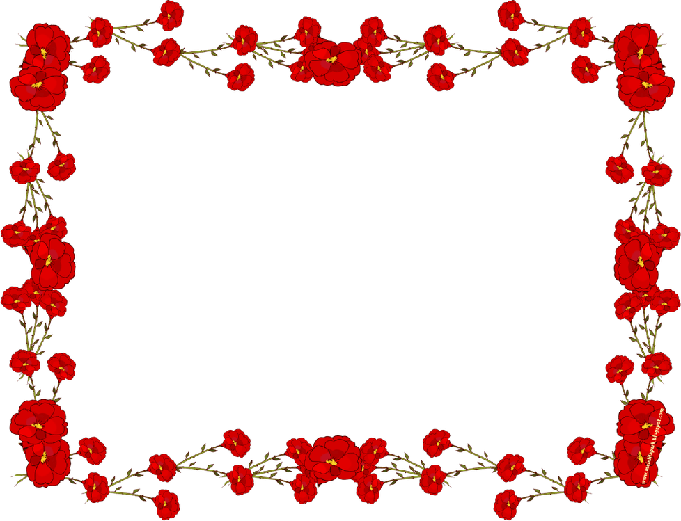 Red Rose Border PNG