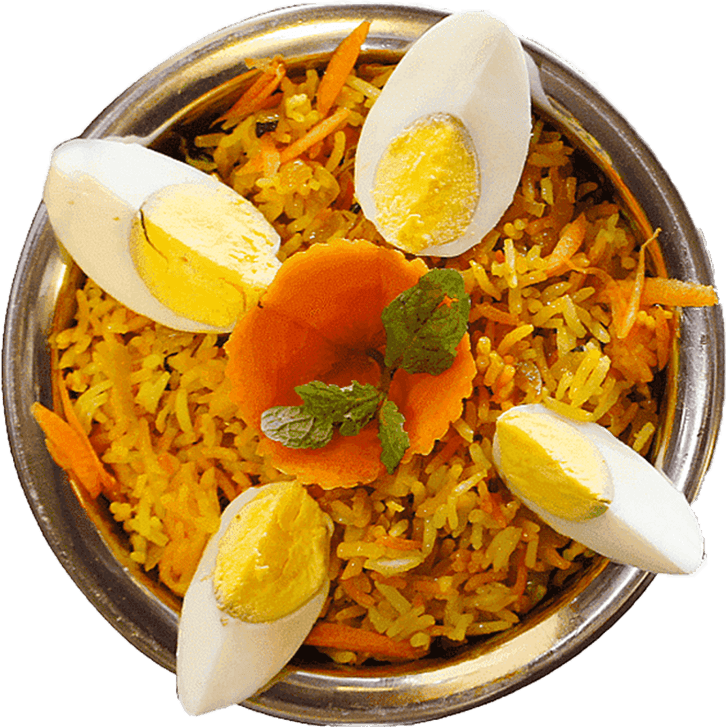 Chicken Biryani With Egg PNG