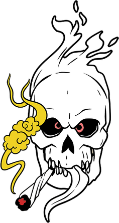 Flame Skull PNG