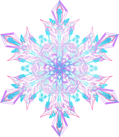 Blue Snowflakes PNG