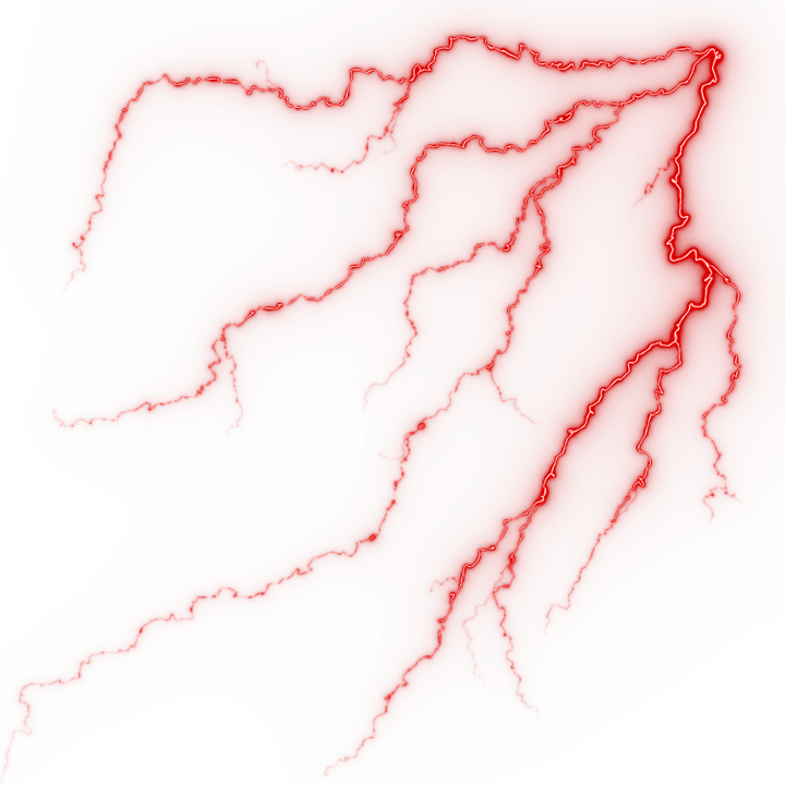 Red Lightning PNG