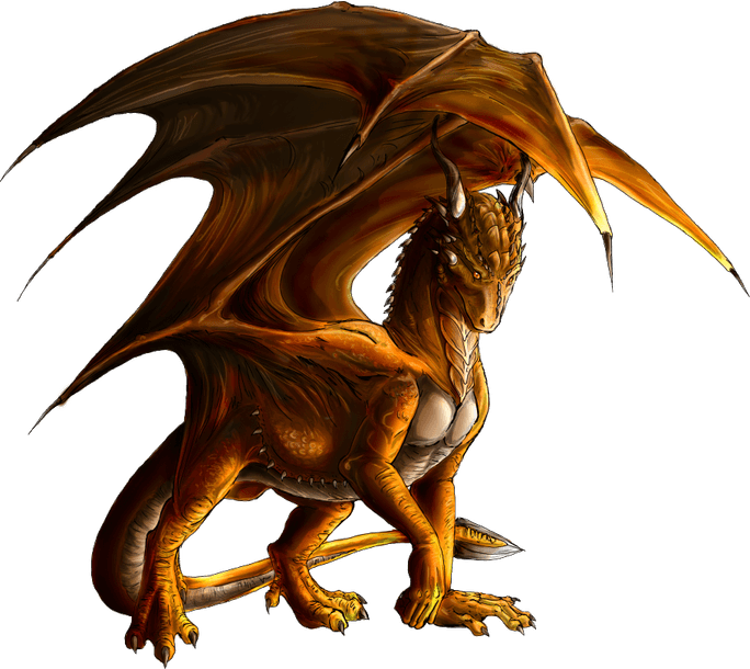 Ancient Bronze Dragon PNG