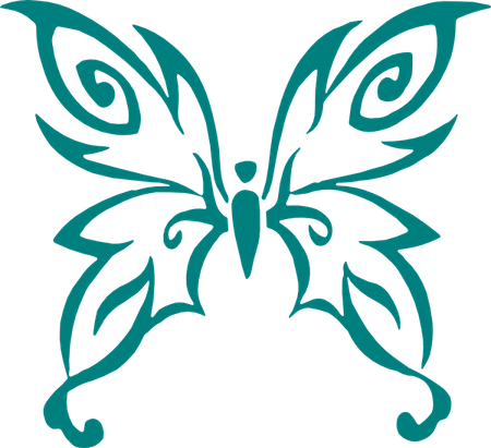 Teal Butterfly PNG