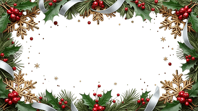 Christmas Card Border PNG
