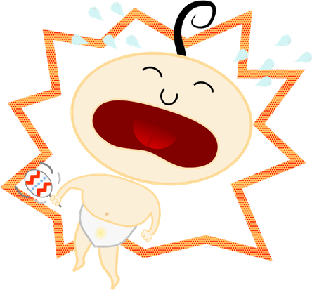 Crying Baby Cartoon PNG