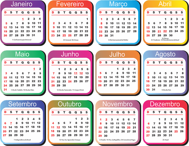 Calendario PNG