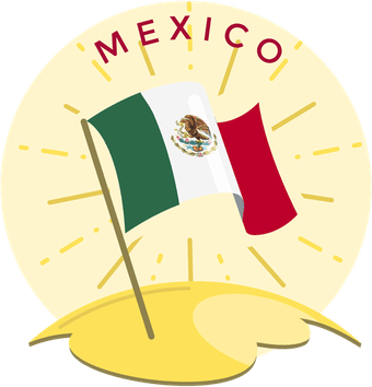 Mexico Flag Circle PNG