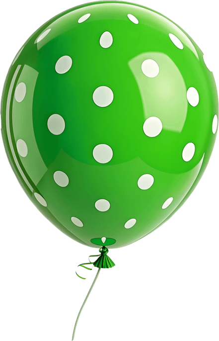 Lime Green Balloon PNG