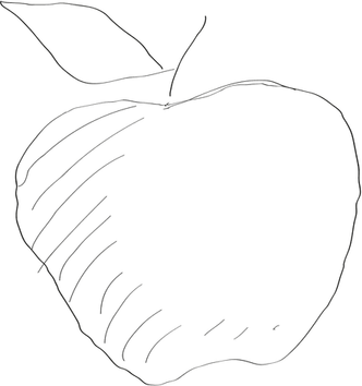 Apple Drawing PNG