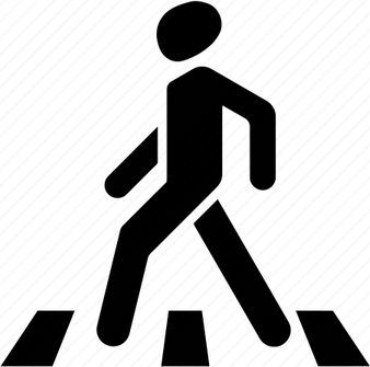 Pedestrian Walk Sign PNG