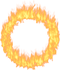 Red Fire Circle PNG