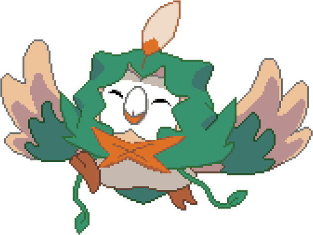 Rowlet Pokemon PNG
