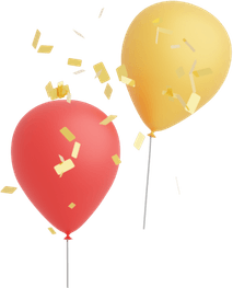 Confetti And Balloon PNG