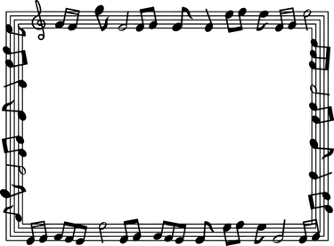 Music Note Border PNG
