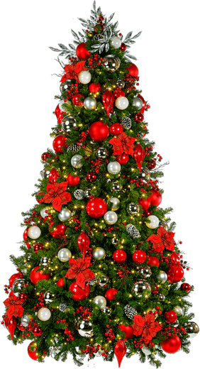 Decorated Christmas Tree PNG