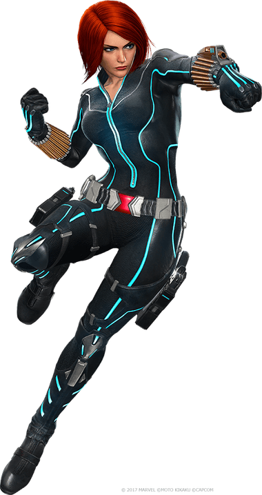 Fornite Black Widow Outfit PNG