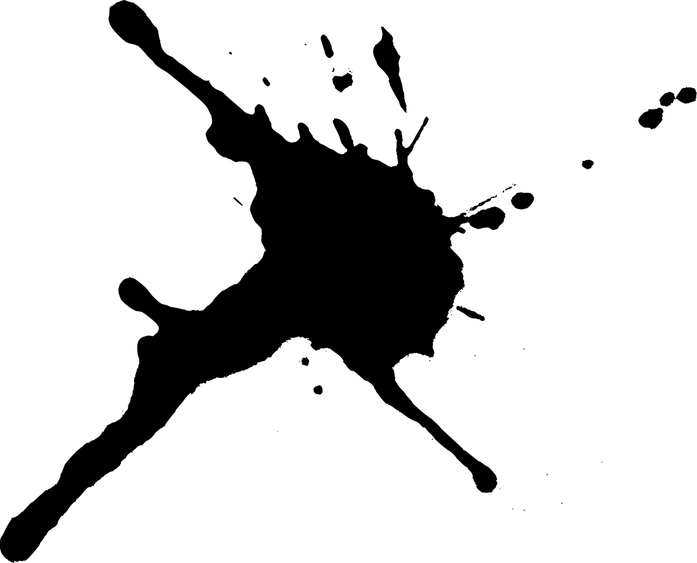 Black Paint Splatter PNG