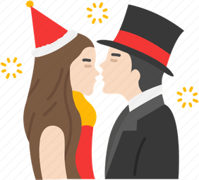 New Year Kiss PNG