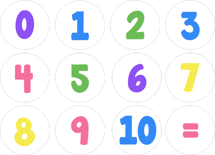 1 To 10 Number PNG
