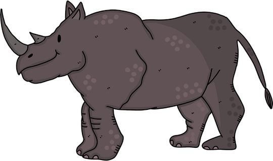 Black Rhinoceros PNG