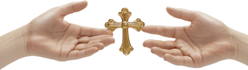 Hand With Cross PNG