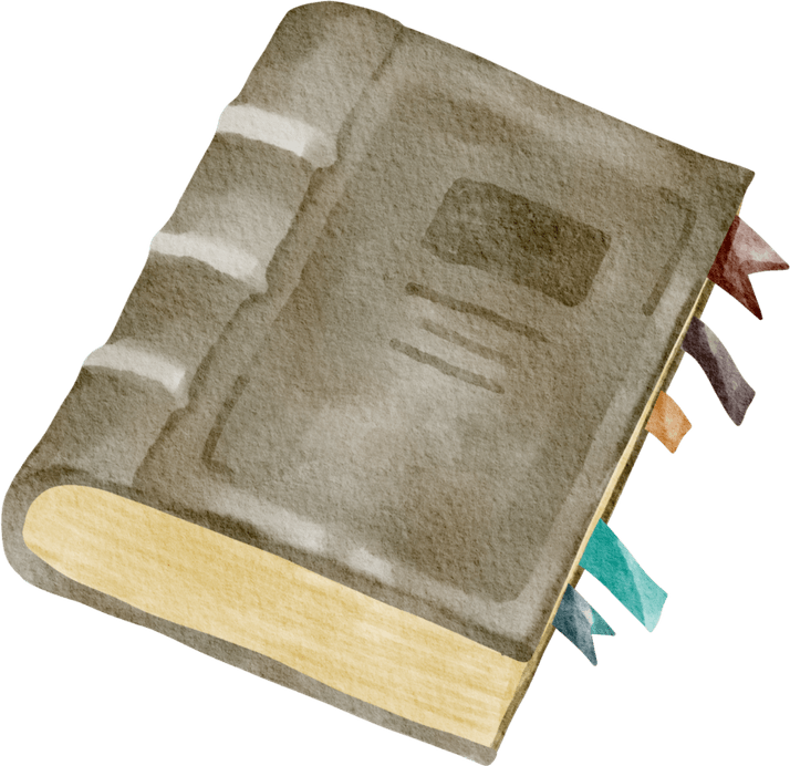 Watercolor Book PNG