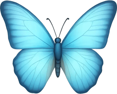 Light Blue Butterfly PNG