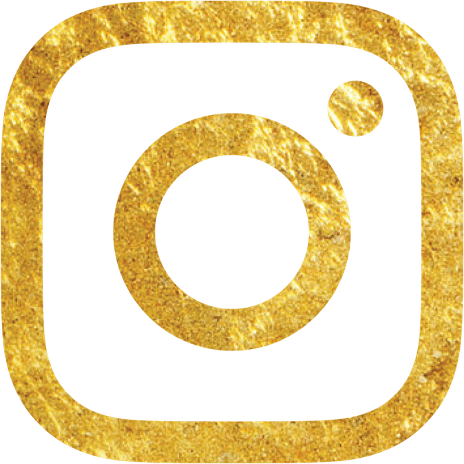 Golden Social Media Icons PNG