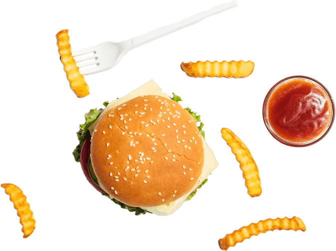 Burger Top View PNG